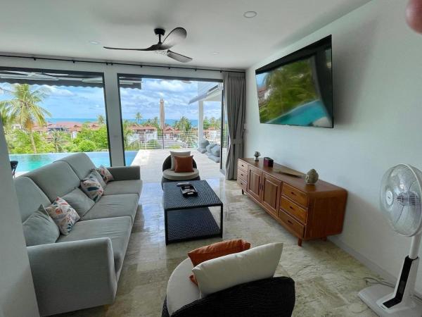 Sea View Jaccuzi Pool Villa Near the Beach Sunset, Брондау  Mae Haad Koh Phangan