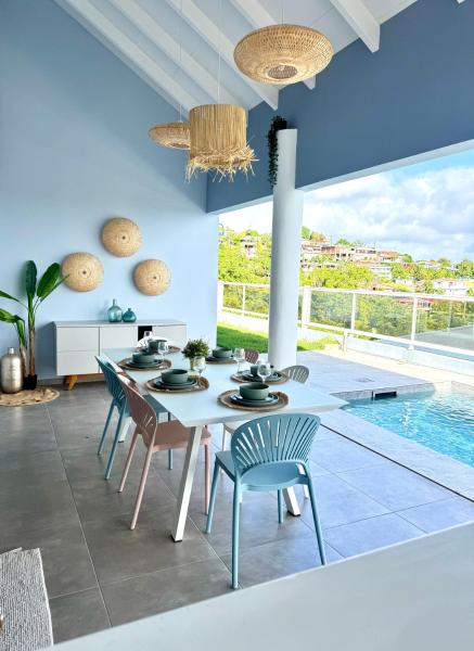 Villa Téloam- Charmante villa avec piscine et vue mer, Брондау  Fort-de-France қаласындағы жүзу бассейні бар қонақ үйлер, Жүзу бассейні